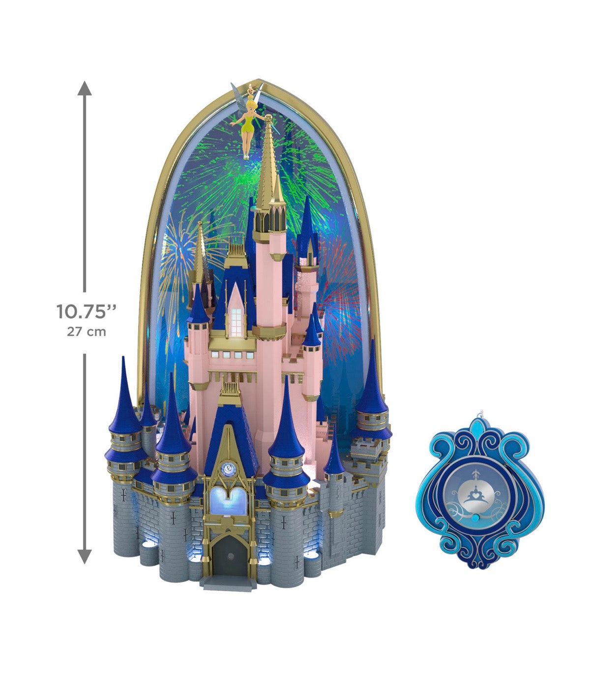 Walt Disney World Magic Kingdom Cinderella Castle Tree Topper With Light and Sound, 10.75"