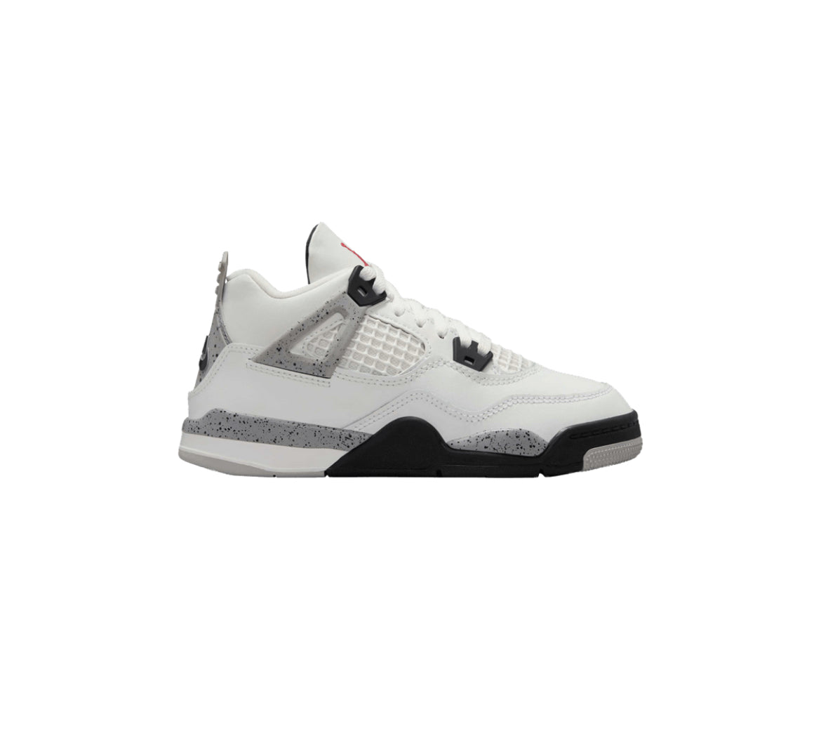 Jordan 4 White Cement (Preschool)