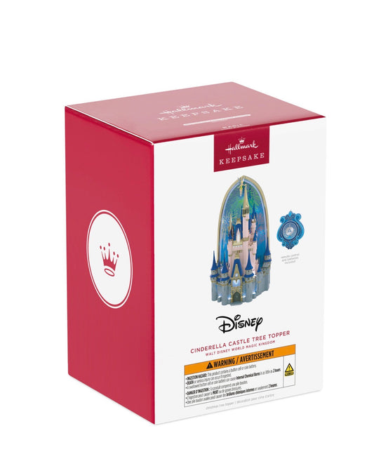Walt Disney World Magic Kingdom Cinderella Castle Tree Topper With Light and Sound, 10.75"