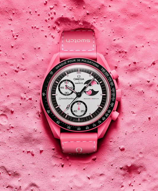 Swatch X Omega mission to Pink Moonphase