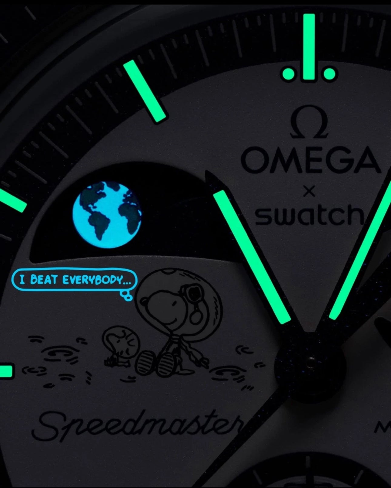 Swatch X Omega Moon swatch Mission To Earth phase Moonshine Snoopy  Harvest Moon