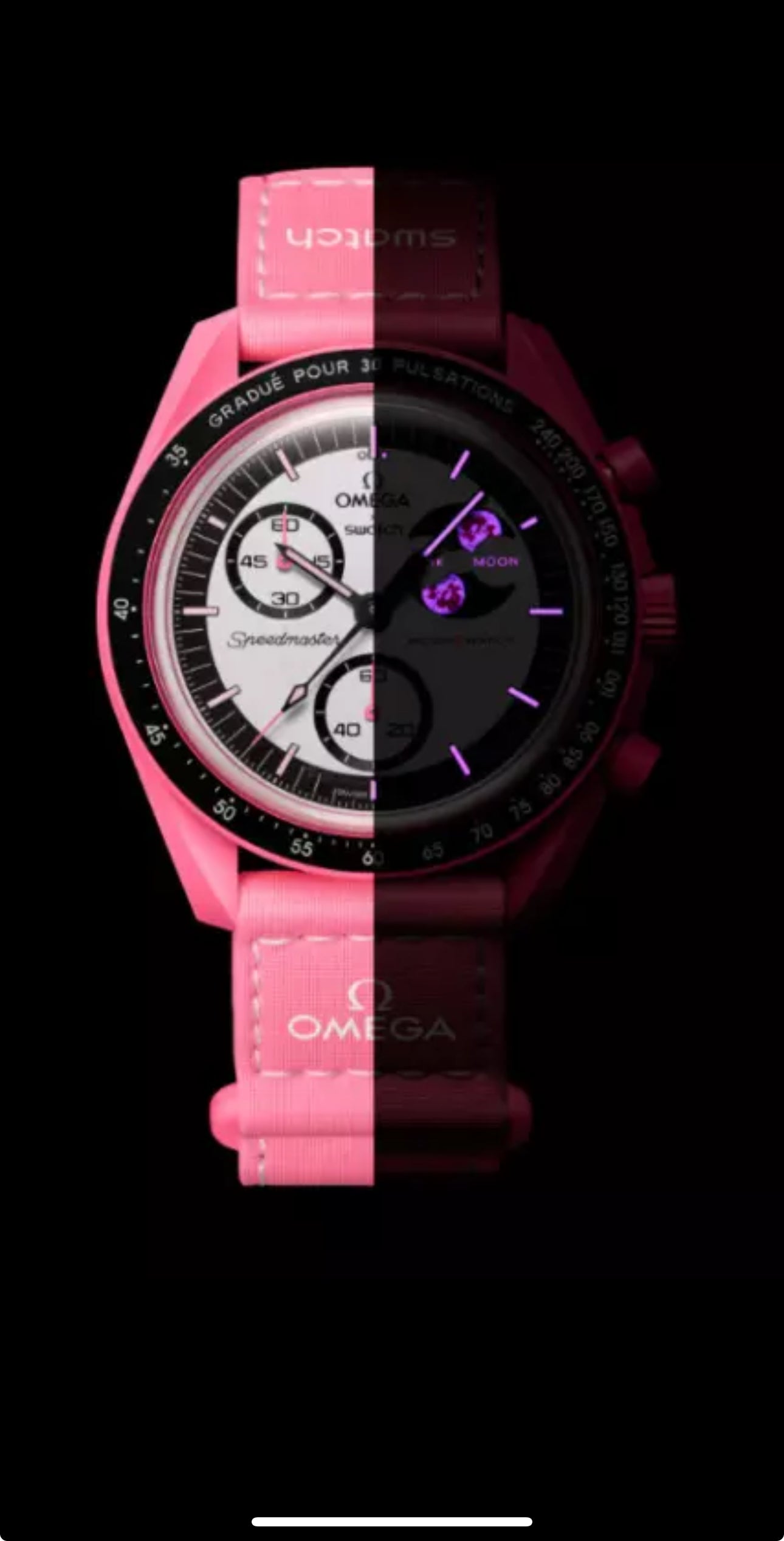 Swatch X Omega mission to Pink Moonphase