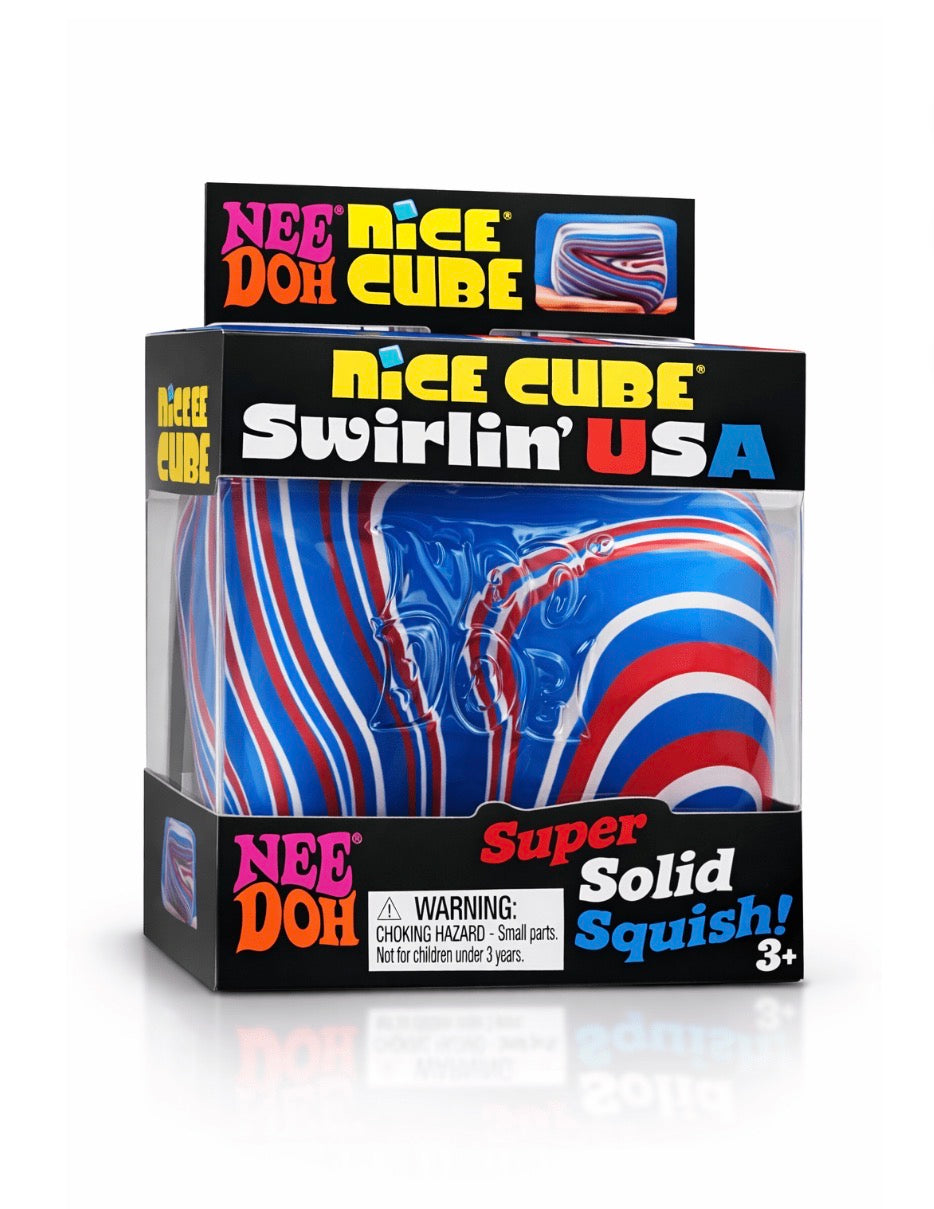 NeeDoh Swirlin Usa Nice Cube
