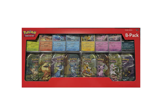 Pokemon Prismatic Mini Tins 8 Pack