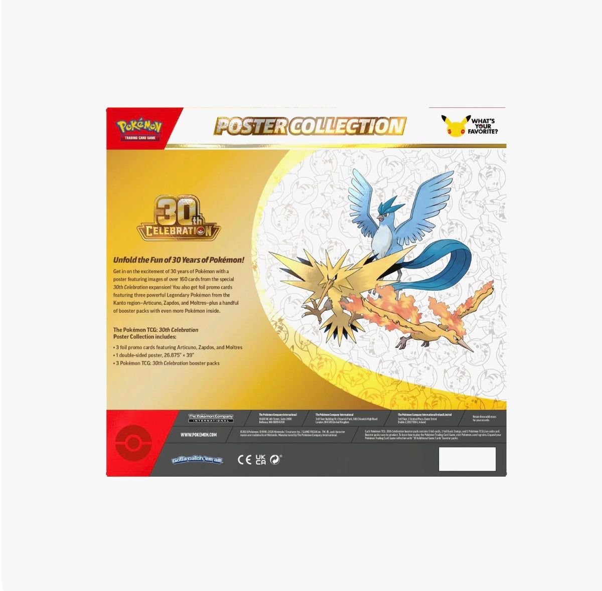 Pokemon 30th anniversary Poster Collection