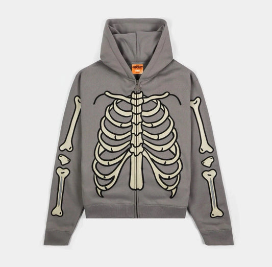 Disney Mickey & Friends By Shoe Palace Skeleton Zip Up